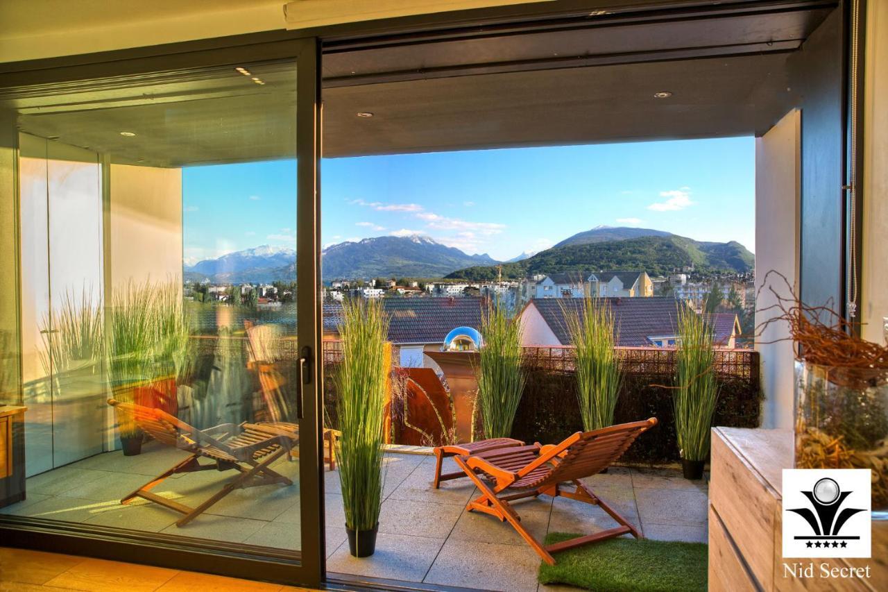 Panoramique 180 Lac Et Montagne Et Nid Secret Spa Romantique Annecy Kültér fotó